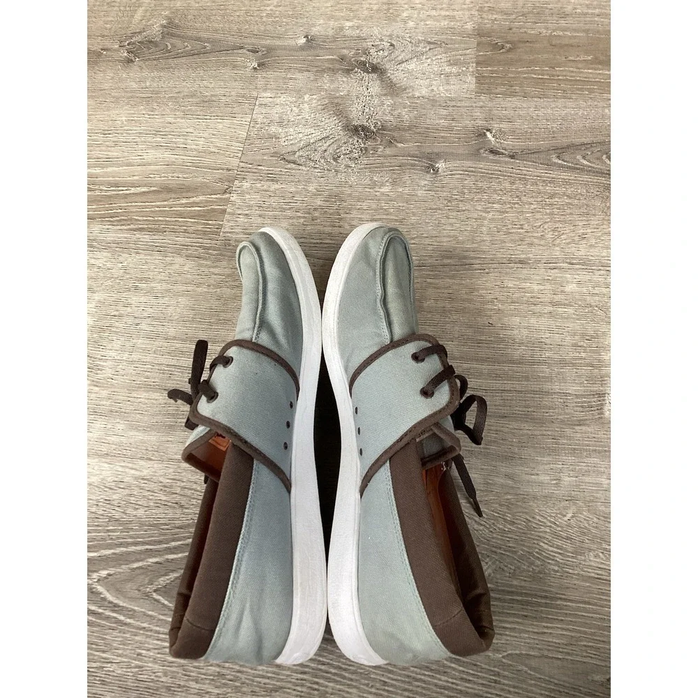DC Hampton Mens Shoes Size 13 Boat Sneakers Gray Brown Orange 320145